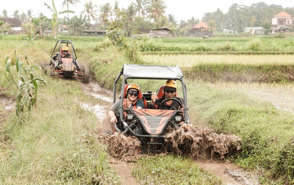 Tandem Jungle Buggy Bali: Side-by-Side 2-Seater UTV Mud Adventures ($86 USD)